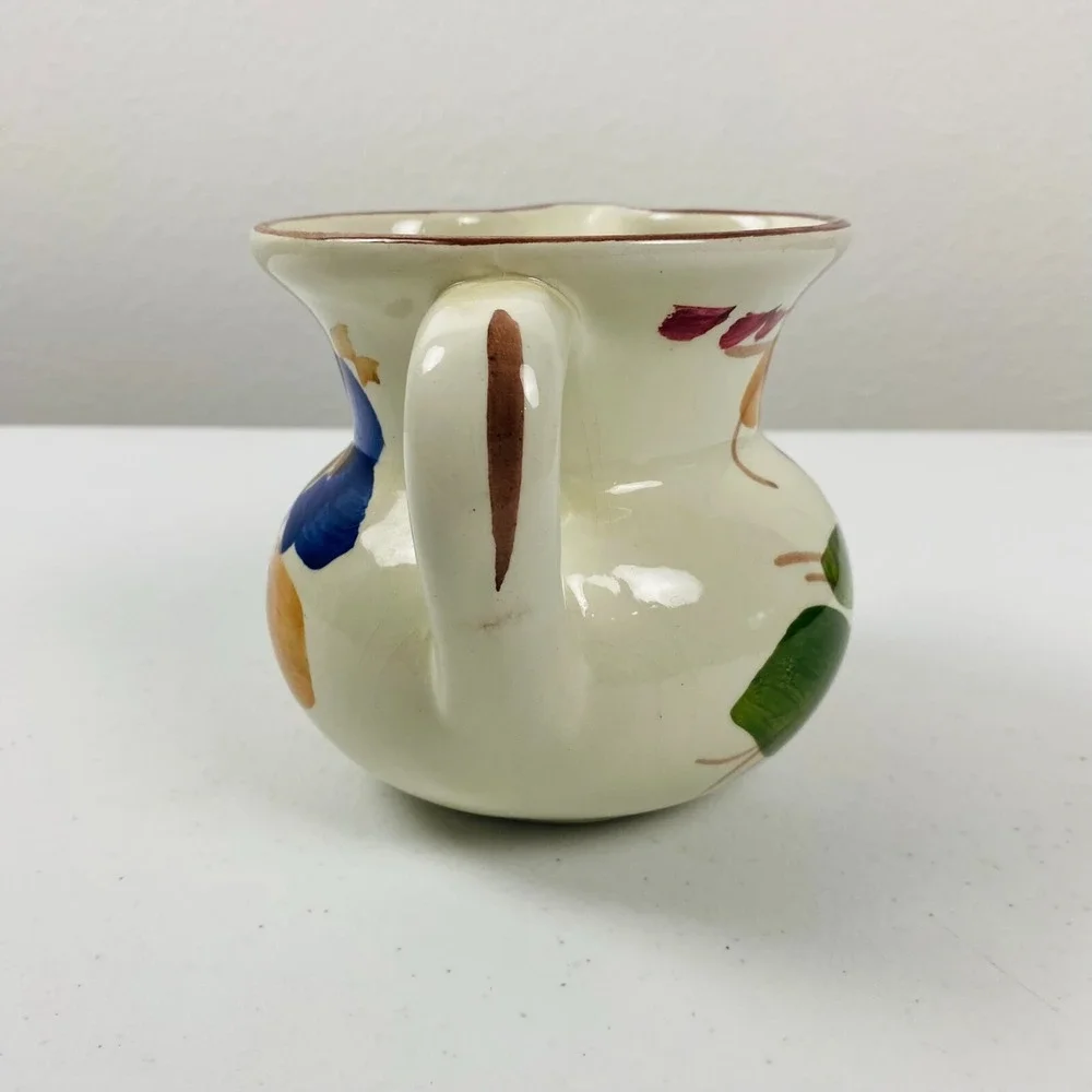 Vintage Wine Pitcher‎ Italy Floral 4.5